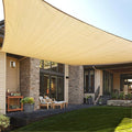 LOVE STORY Custom Size 8'x20' Sand Sun Shade Sail Rectangle UV Block Canopy by LOVESTORY