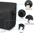 Furniture Set Covers for 3-Piece Patio Chairs, Black Waterproof Polyester