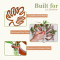 Vertical Wall Planter Propagation Station, Dark Nutmeg Wood and Glass