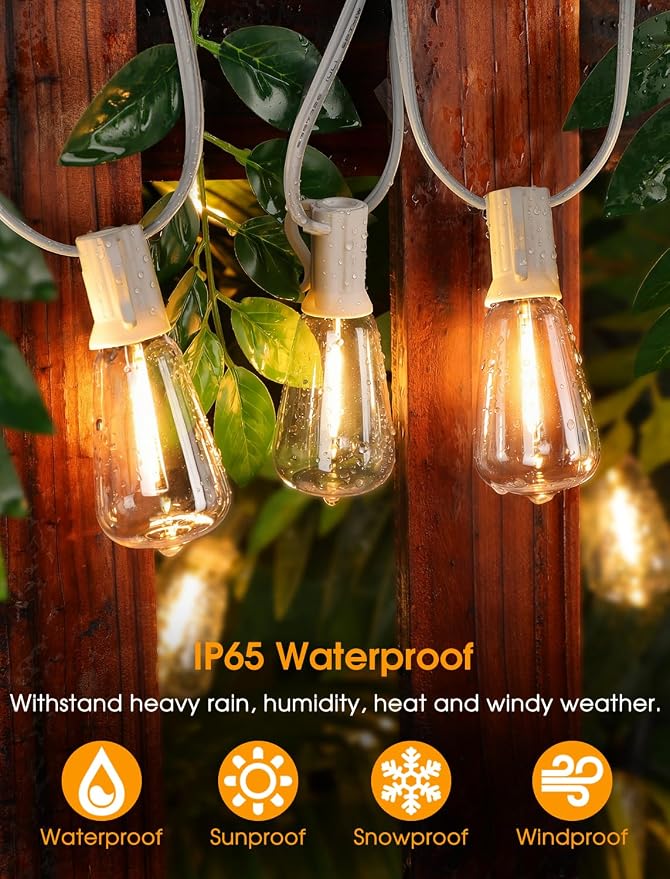 25FT Outdoor String Lights, Patio Lights - Image 4