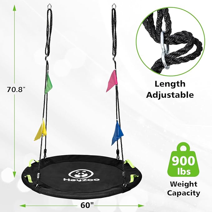 Tree Swing, 60 inch Larger Saucer Swing - Image 2