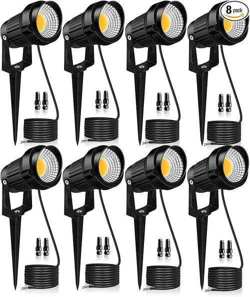 12W LED Landscape Lights Low Voltage, 3000K Warm White 12V AC/DC Waterproof by Unknown
