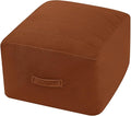 MeMoreCool Square Stuffed Pouf Ottoman Foot Rest, Floor Pouf Foot Stool by MeMoreCool