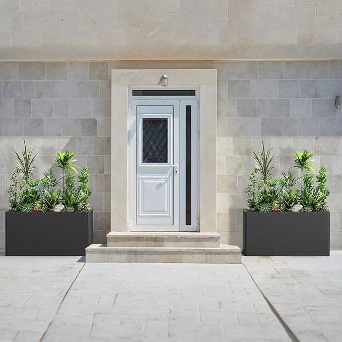 Rectangular Planter Box Large Planter Box Outdoor, Metal Planters - Image 3