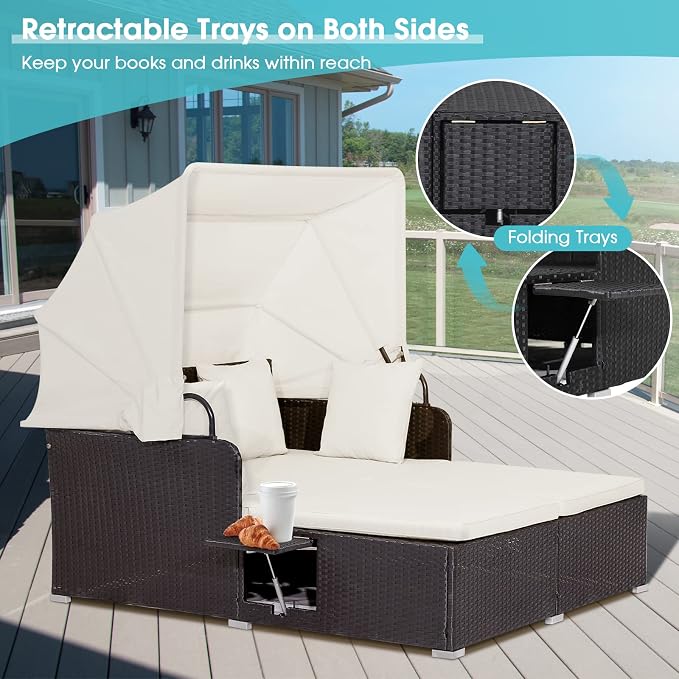 RELAX4LIFE Patio Outdoor Daybed - Image 6