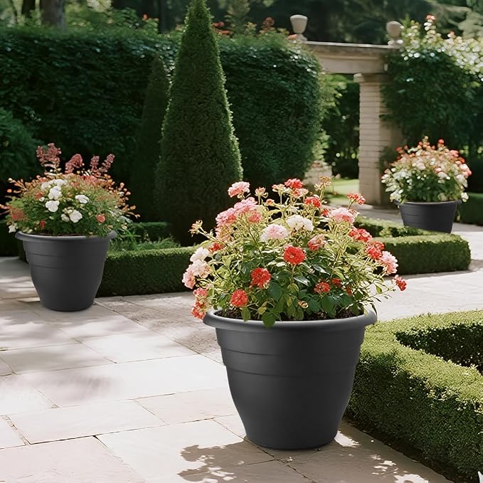 3 Pack 20 Inch Large Plant Pots - Image 3