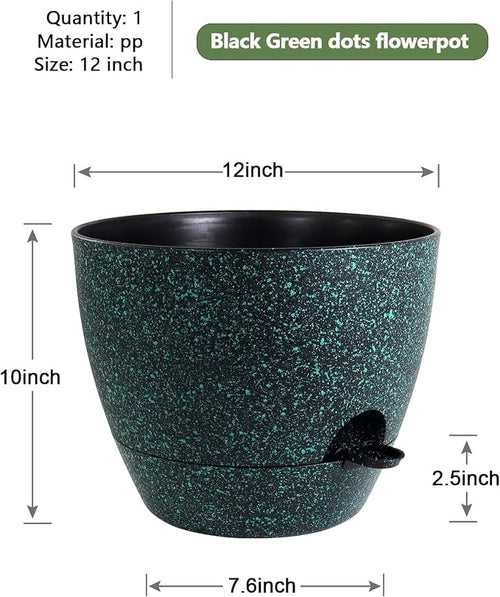 12 inch Large Self Watering Pots, Plant Pots - Image 2
