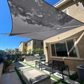 SUNLAX Sun Shade Sail 17' x 24' x 29.4' Dark Grey Rectangle Canopy Sail Shade by SUNLAX