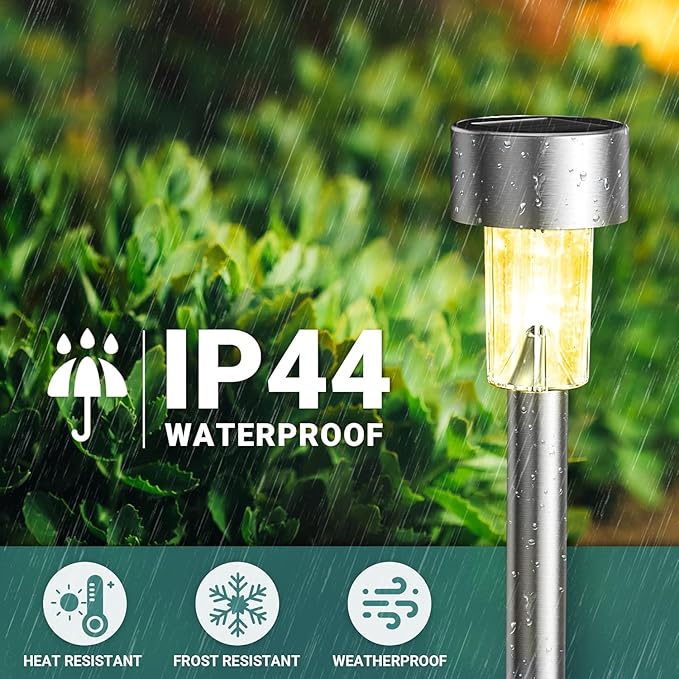 GIGALUMI Solar Lights Outdoor Waterproof, 20 Pack Multicolor, Garden Decor - Image 4