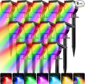 Peasur 6 Pack Solar Spot Lights Outdoor Color Changing, 7 Modes Halloween RGB by Peasur