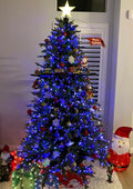 String Lights, 500 LED Blue Outdoor Waterproof, 165 ft Length