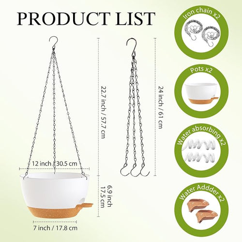 12 Inch Hanging Baskets 2 PC - Image 2