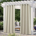 NICETOWN Weighted Patio Outdoor Curtain 95 inch Length, Home Fashion Microfiber by NICETOWN