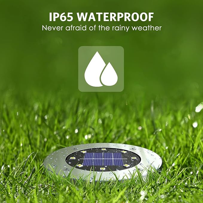 4.6inch Solar Lights Outdoor Waterproof, Solar Garden Lights Landscape Lighting - Image 7