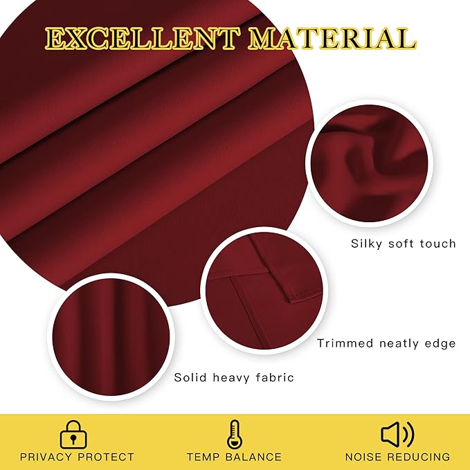 NICETOWN Blackout Doorway Curtain Drape 78 inch Long - Image 2