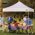 Canopies Replacement Top Cover, Red Stripe Polyester, Includes 4 Weight Bags