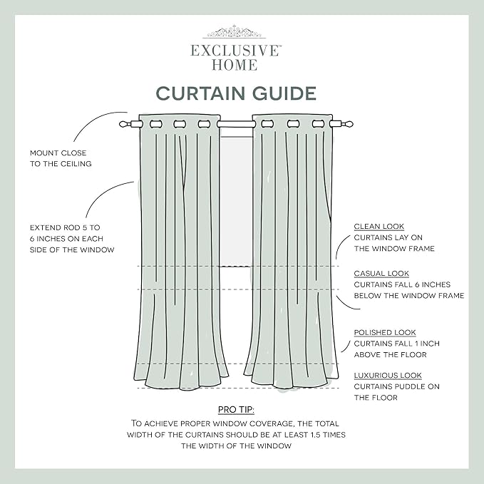 Exclusive Home Canopy Stripe Indoor/Outdoor Grommet Top Curtain Panel, Taupe / - Image 7