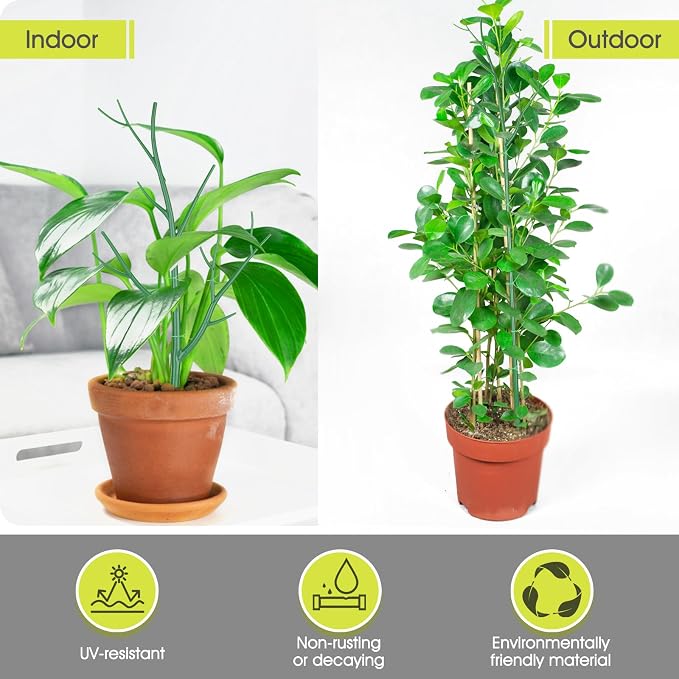 6 Pack Plant Support Stakes for Indoor Plants, 39.37 Inch Tall Twig Plant Sticks - Image 7