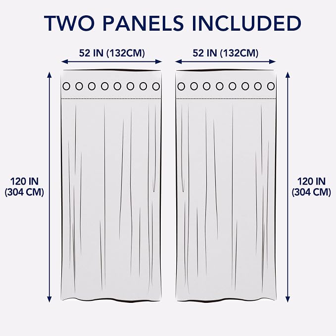 PureFit Outdoor Curtains for Patio Waterproof – Weatherproof, UV and Fade - Image 6