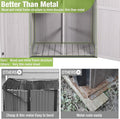 Storage Shed with Metal Frame, Wood Floor and Adjustable Shelves