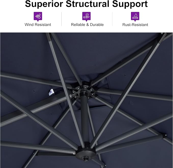 PURPLE LEAF 10 Feet Patio Umbrella - Image 4