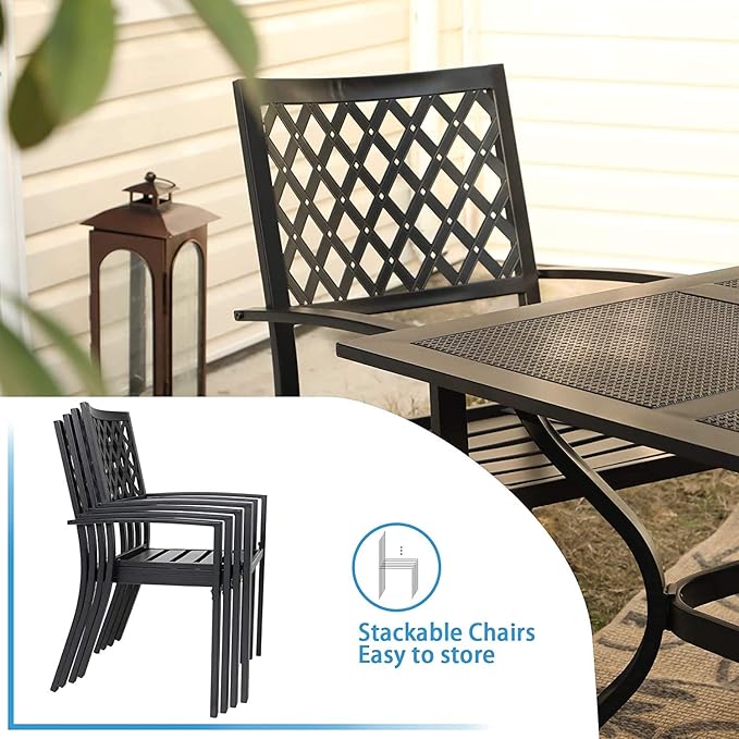 PHI VILLA 5 Pieces Outdoor Dining Set - Image 6