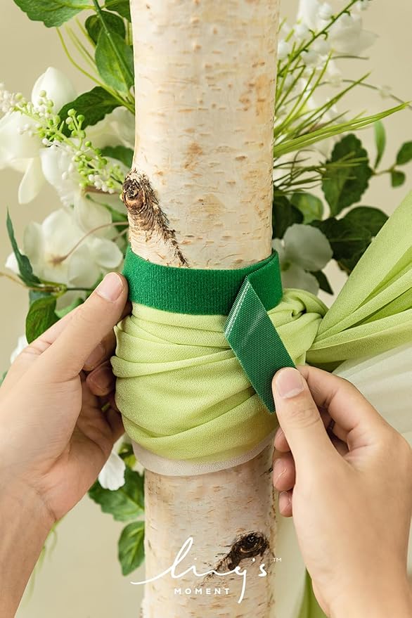 Artificial Flowers Wedding Arch Kit, 4 Pieces in White, Lily and Olive