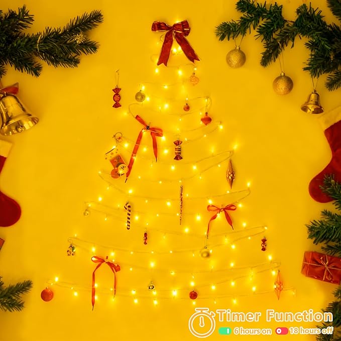 String Lights 500 LED, 165 ft Warm White, IP44 Waterproof Outdoor