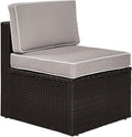 Crosley Furniture Palm Harbor Armless Outdoor Sectional Chair, Wicker Patio by CrosleyFurniture