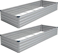 Vengarus 10x3x1FT Galvanized Raised Garden Bed Kit, Outdoor Metal Planter Box by Vengarus