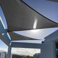 SUNNY GUARD Custom Size 9'x9'x9' Graphite Grey Sun Shade Sail Triangle UV Block by SUNNYGUARD