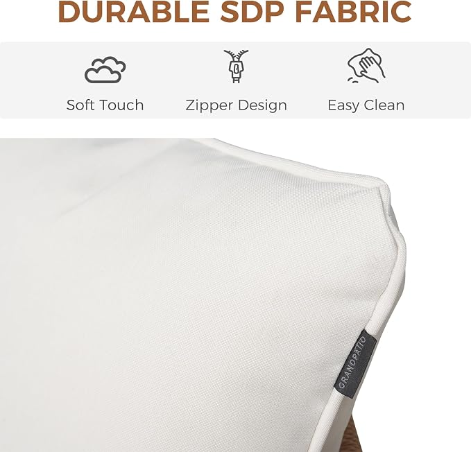 Grand patio Outdoor Dining Set, 7-Piece Patio Table and Chairs Set, Metal Woven - Image 3