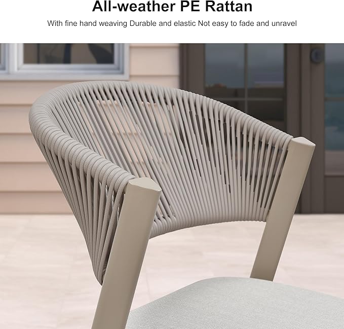 PURPLE LEAF 11-Piece Patio Dining Set Outdoor Furniture Rectangular Table and - Image 3