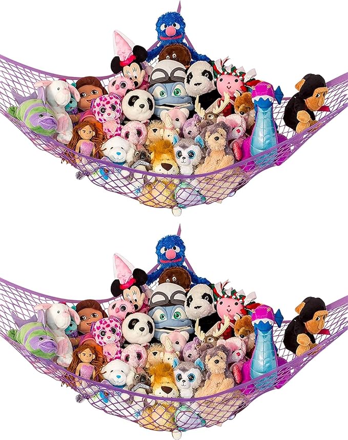 Lilly's Love Large Stuffed Animal Hammock | Corner Hanging Organizer, Toy by LillysLove