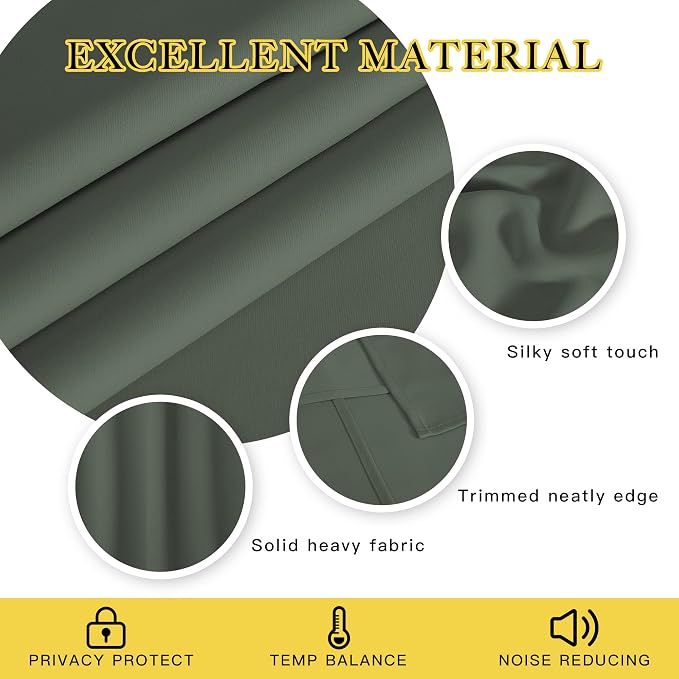NICETOWN Blackout Room Divider Curtains - Image 2