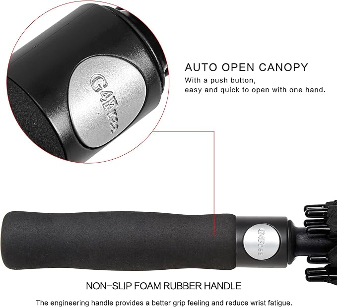 G4Free 47/54/62/68/72 Inch Automatic Open Golf Umbrella Oversize Extra Large - Image 8