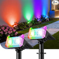 WdtPro Solar Color Changing Spot Lights, 8 Lighting Modes Solar Lights Outdoor by WdtPro