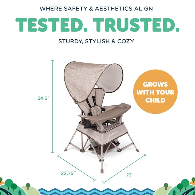 Baby Delight Go with Me Venture Portable Chair | Indoor and Outdoor | Sun - Image 4