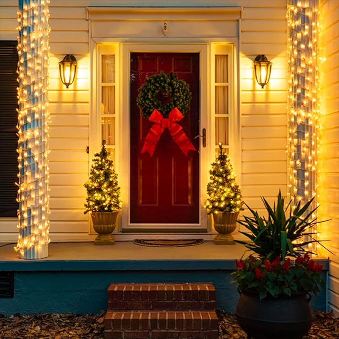 String Lights 163 ft 500 LED Warm White with Remote and Reel