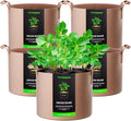 VIVOSUN 5-Pack 10 Gallons Grow Bags Heavy Duty Thickened Nonwoven Fabric Pots by VIVOSUN