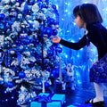 String Lights, 163 ft Blue Christmas Light Set with 500 LEDs for Outdoor Use