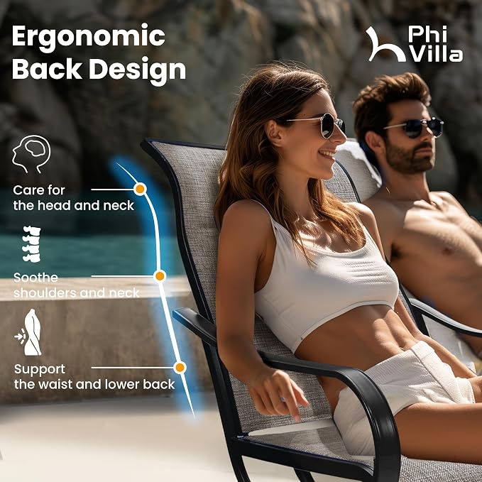 PHI VILLA 5 Piece Patio Dining Set - Image 6