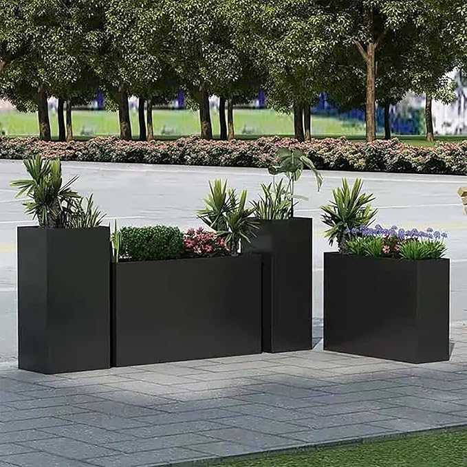 Galvanized Steel Metallic Heavy Planter - Image 7