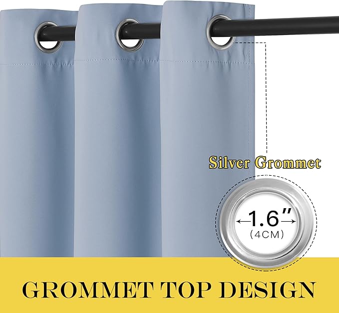 NICETOWN Blackout Curtain Drape 72 inch Long - Image 6