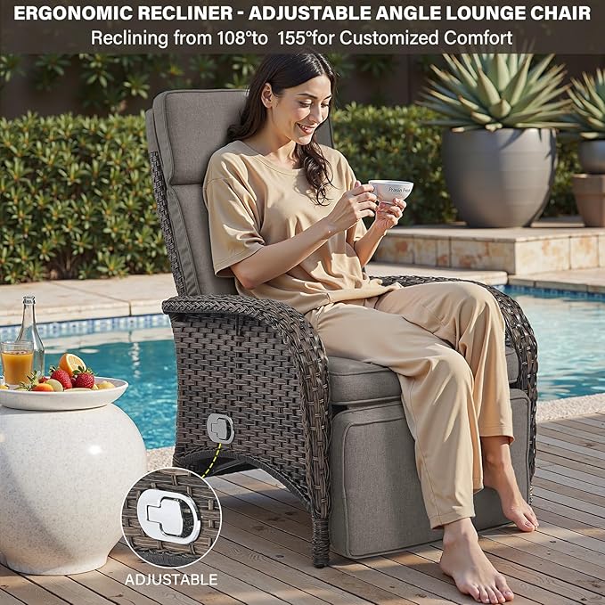 Belord 7 Piece Wicker Patio Furniture Set - Image 5