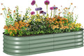 Outsunny 5' x 2' x 1' Galvanized Raised Garden Bed Kit, Outdoor Metal Elevated by Outsunny