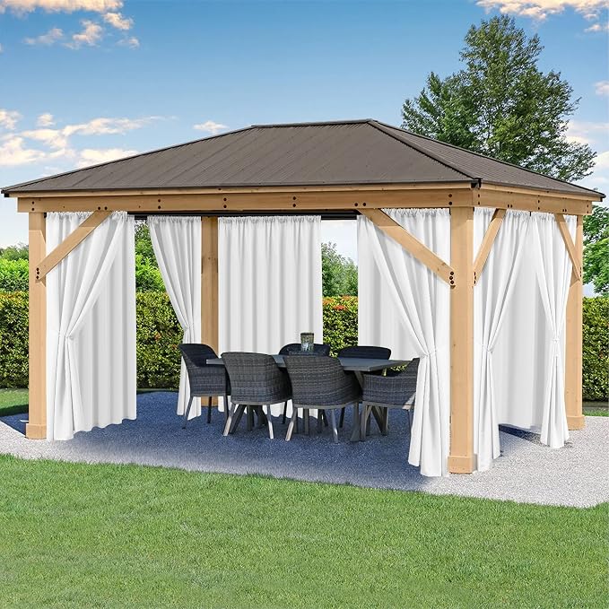 HolidayIdeas Waterproof Patio Outdoor Curtains by HolidayIdeas