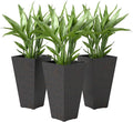 Outsunny 28 Inch Tall Planters for Outdoor Plants, Stackable Tapered Large by Outsunny