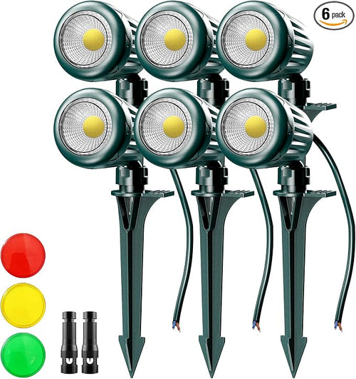 12V24V Low Voltage Landscape Lights Outdoor, 6000K White LED Landscape Lights by Unknown