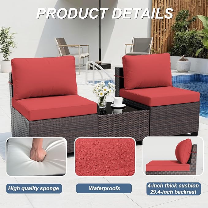ALAULM 10 Pieces Patio Furniture Set - Image 2